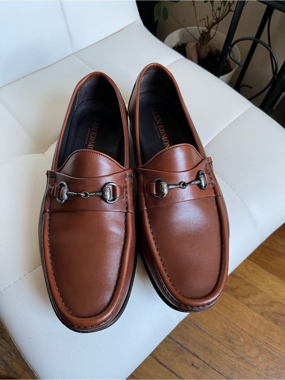Allen Edmonds Men's Verona II Chili Leather Bit Loafers 9.5 3E